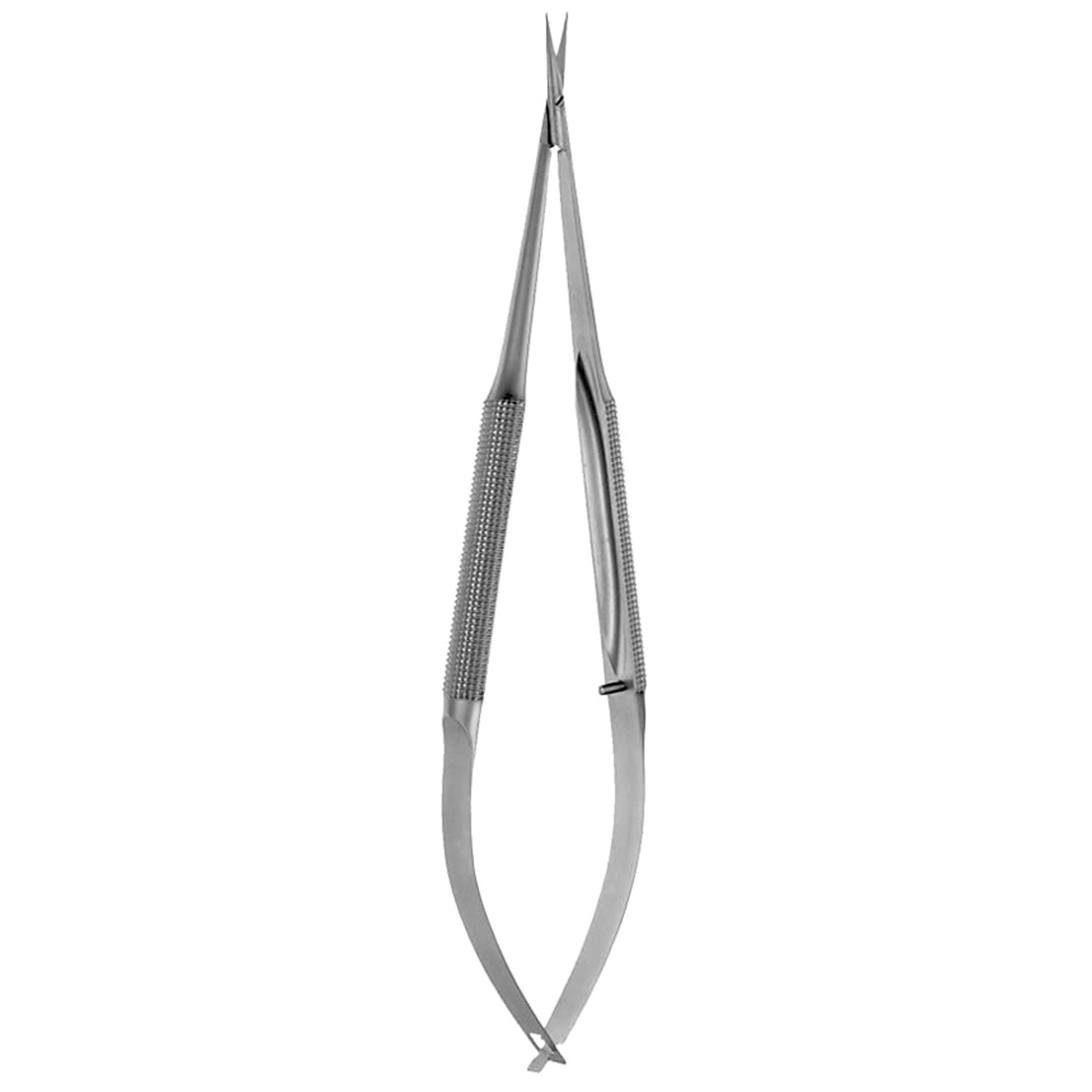Micro Surgery Scissors, Sharp Points, 6.0 Mm Blades, Round Handles, Curved, 6" (15.2 Cm)